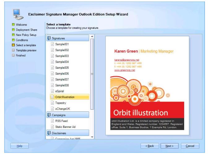 Running The Signature Manager Outlook Edition Setup Wizard / Knowledge ...